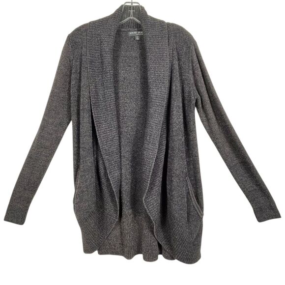 BAREFOOT DREAMS Cozychic Lite Circle Cardigan Sweater Size XS/S Open #452 Brown - Picture 14 of 16